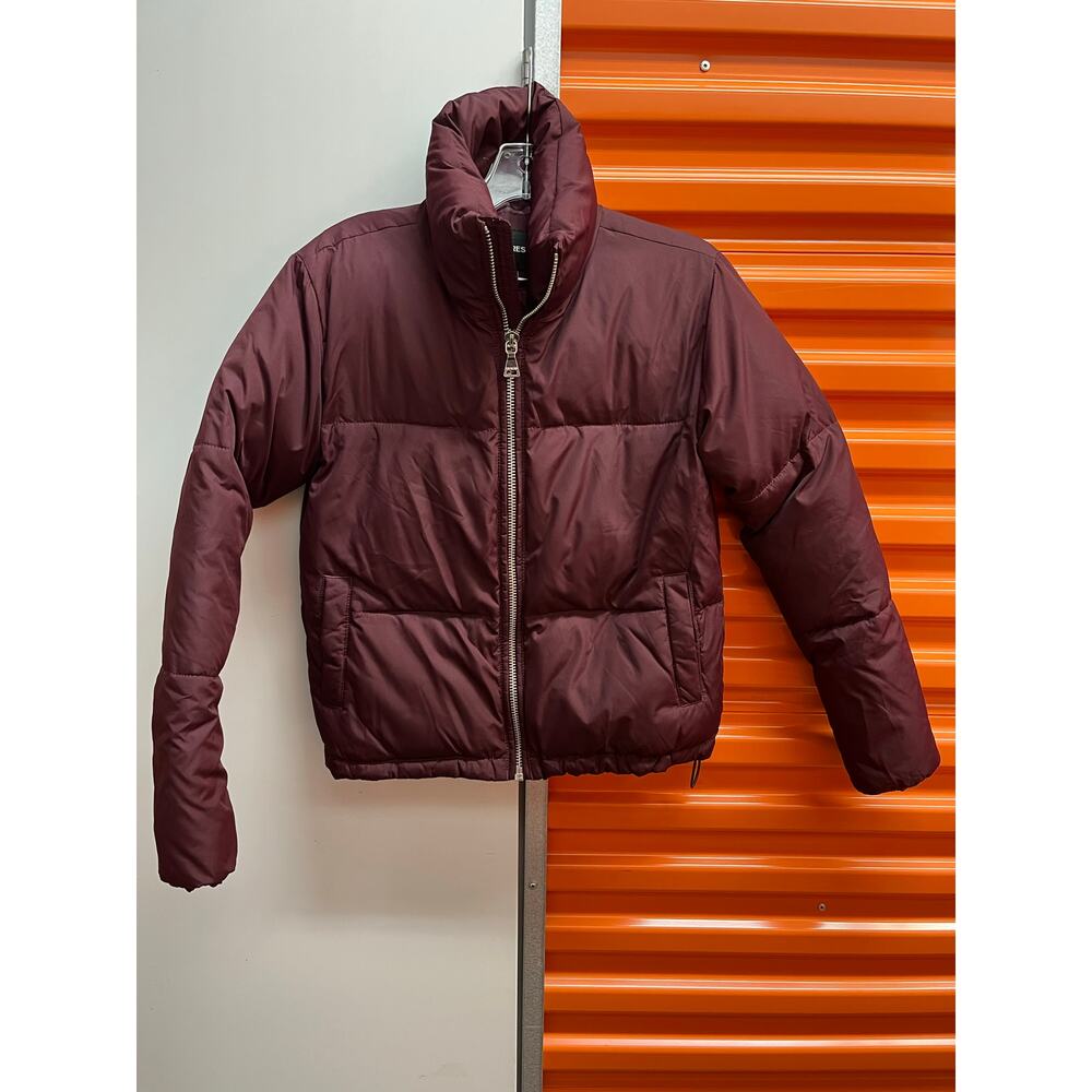 Express - Women’s Puffer Jacket / size XXS / burgundy